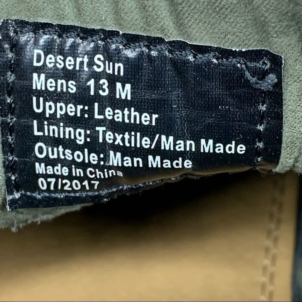 Kenneth Cole Reaction~Men's Desert Sun~Suede~Chukka Boots~Green~Size 13M‎